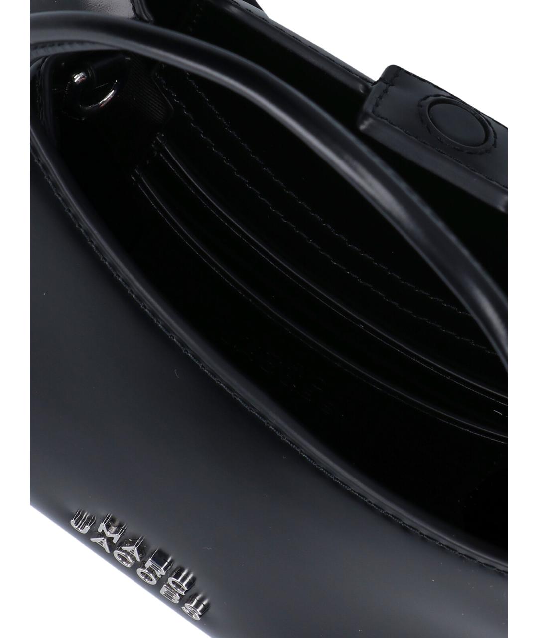 MARC JACOBS Черная кожаная сумка с короткими ручками, фото 4