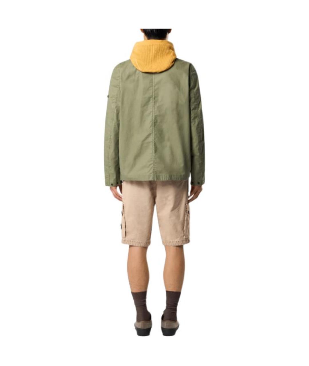 STONE ISLAND Бежевые шорты, фото 3