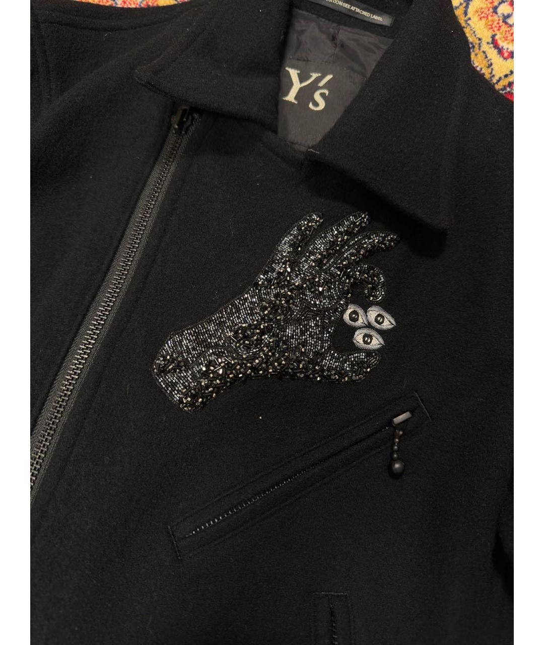 YOHJI YAMAMOTO Черное шерстяное пальто, фото 4