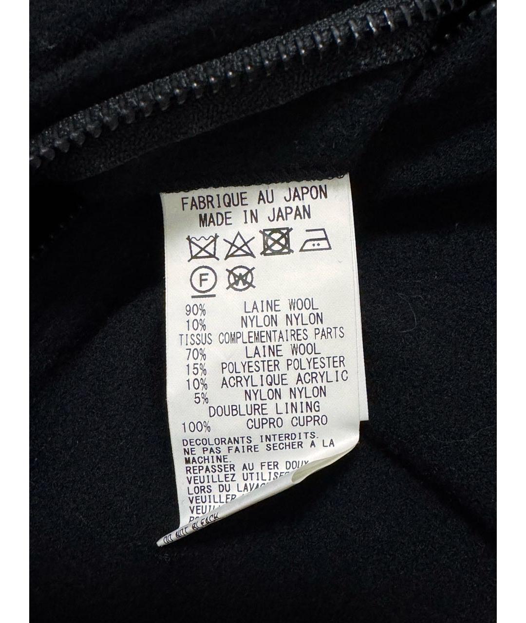 YOHJI YAMAMOTO Черное шерстяное пальто, фото 5