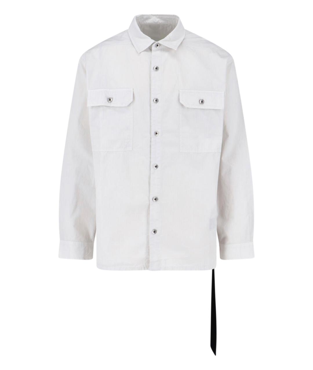 RICK OWENS DRKSHDW Серая хлопковая кэжуал рубашка, фото 1