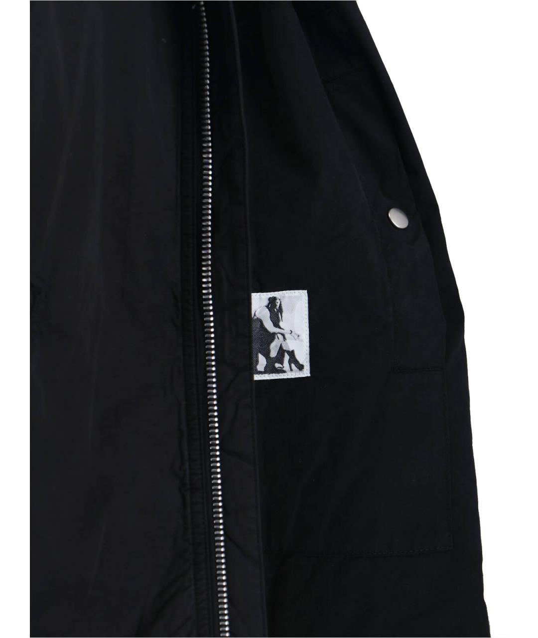 RICK OWENS DRKSHDW Черная хлопковая куртка, фото 3