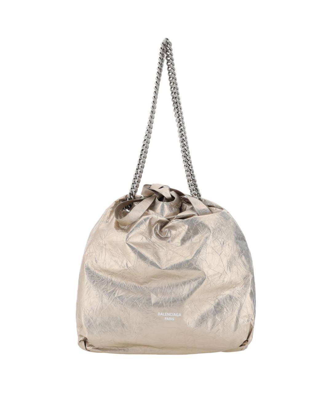 BALENCIAGA Бежевая кожаная сумка через плечо, фото 1