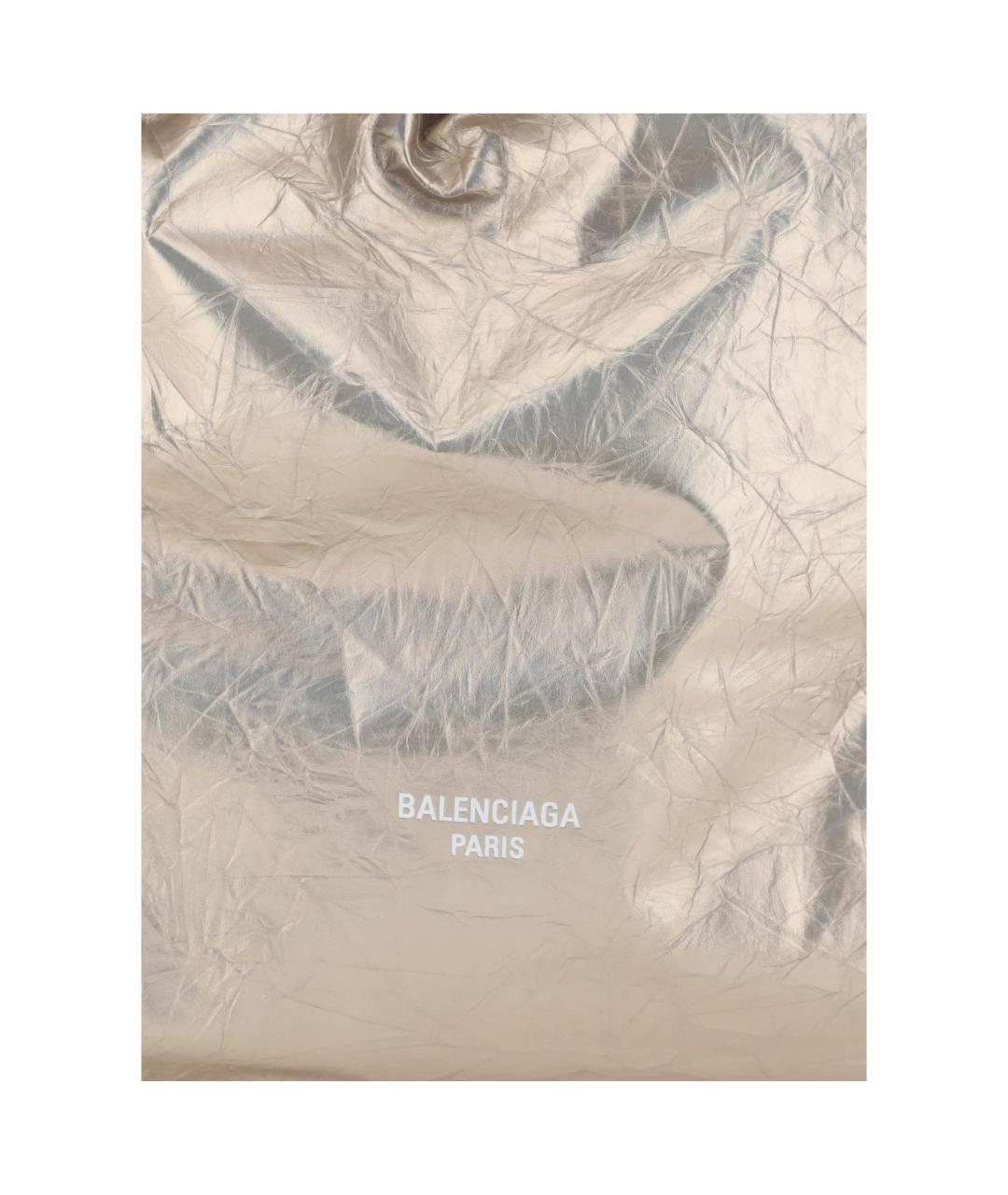 BALENCIAGA Бежевая кожаная сумка через плечо, фото 4