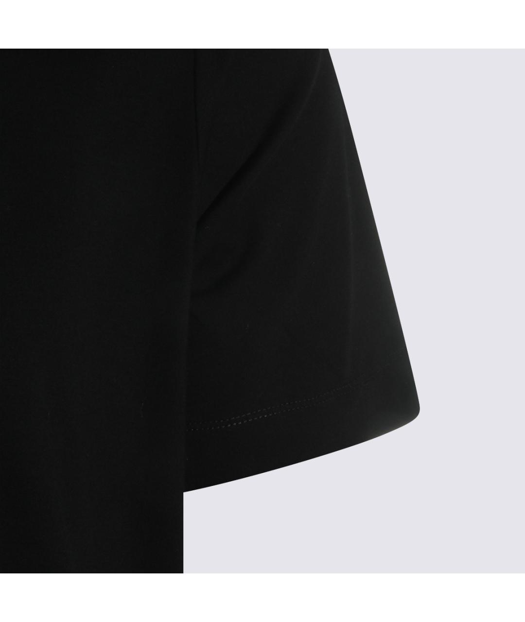 MAZZARELLI Черная хлопко-эластановая футболка, фото 3