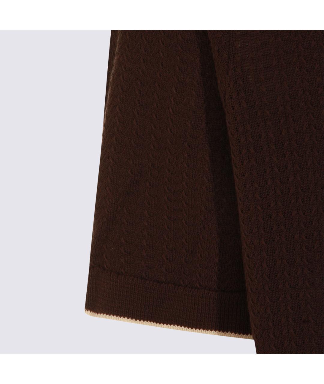 NN.07 Коричневая хлопковая кэжуал рубашка, фото 4