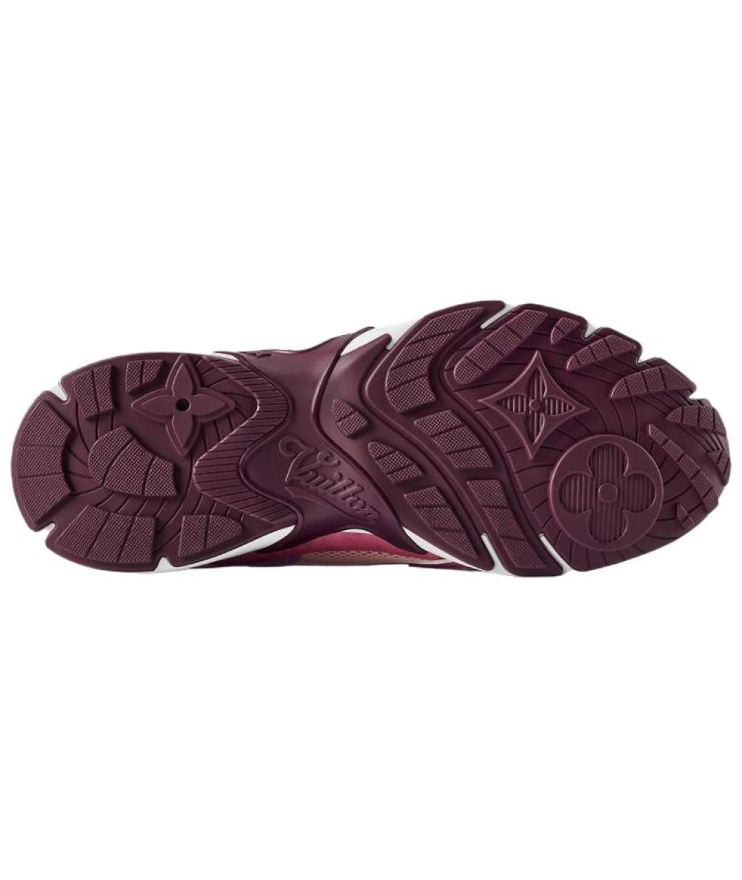 LOUIS VUITTON Фиолетовые кожаные кроссовки, фото 5