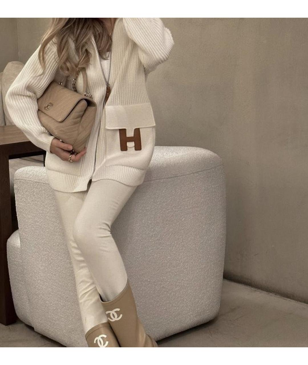 HERMES Белый кардиган, фото 7