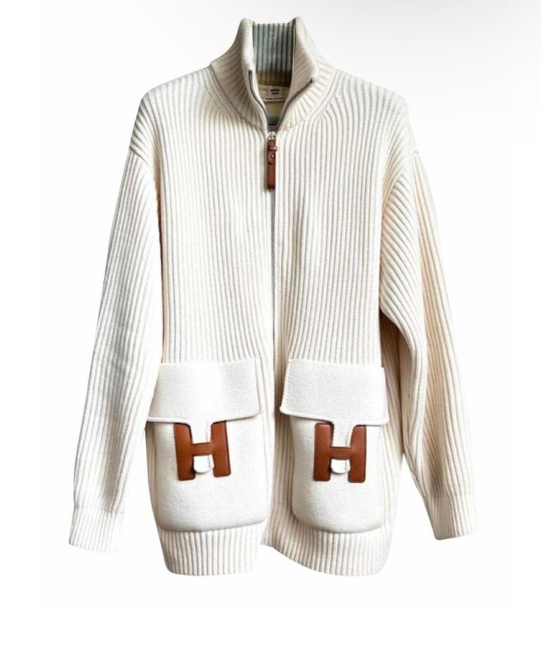 HERMES Белый кардиган, фото 8