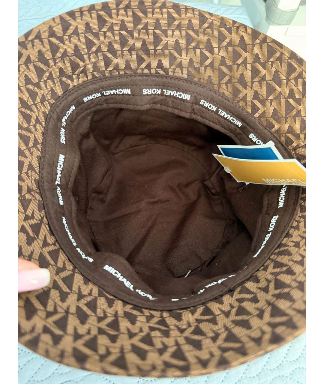 MICHAEL KORS Коричневая хлопковая панама, фото 3