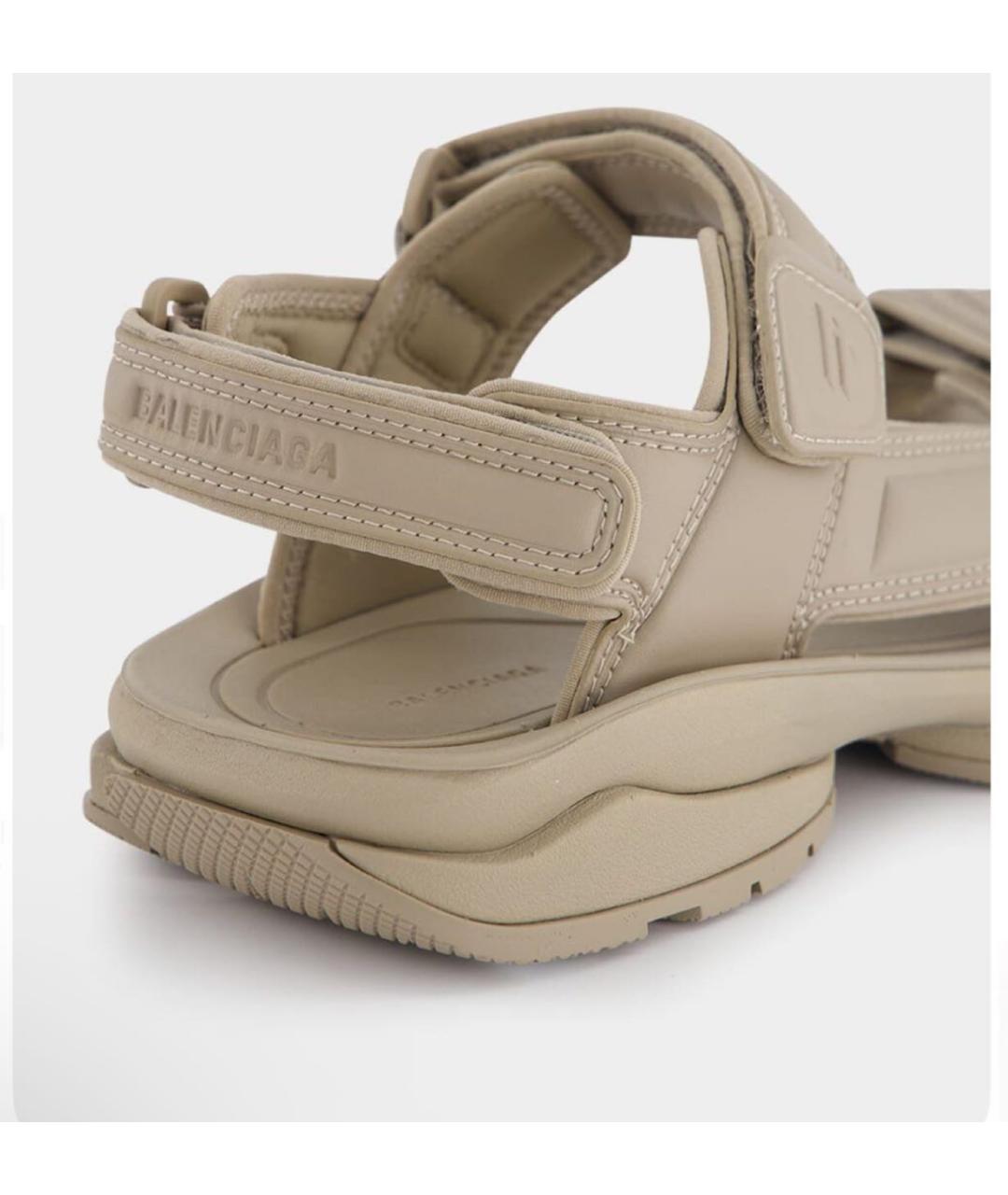 BALENCIAGA Бежевые сандалии, фото 7