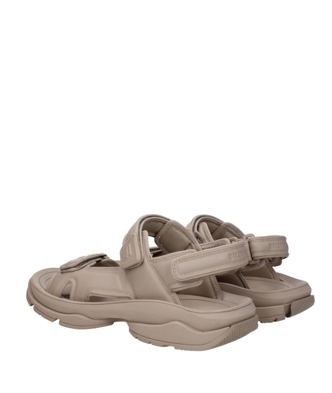 BALENCIAGA Бежевые сандалии, фото 4