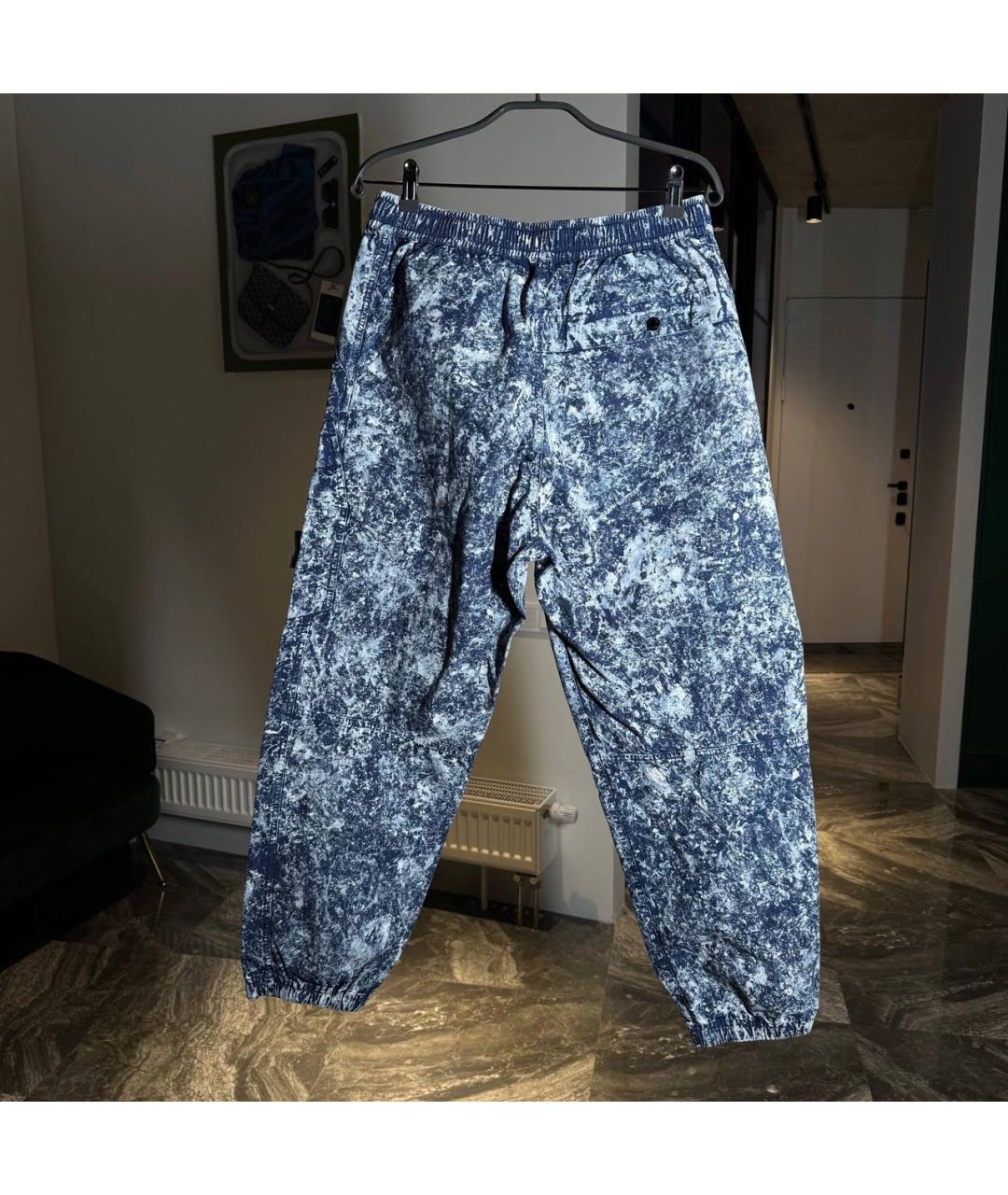 STONE ISLAND Мульти хлопковые повседневные брюки, фото 2