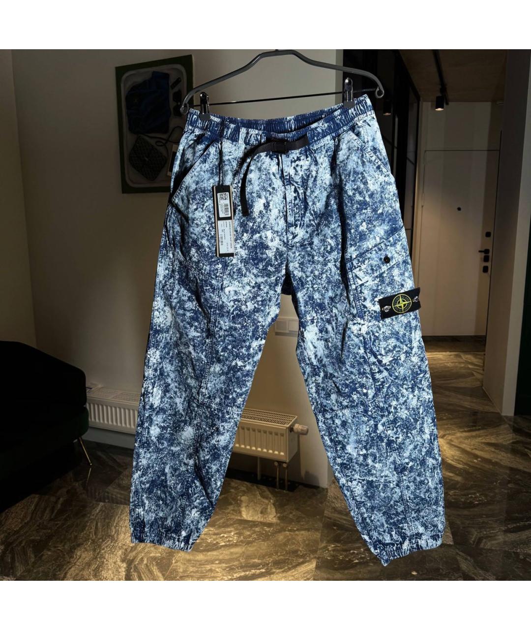 STONE ISLAND Мульти хлопковые повседневные брюки, фото 5