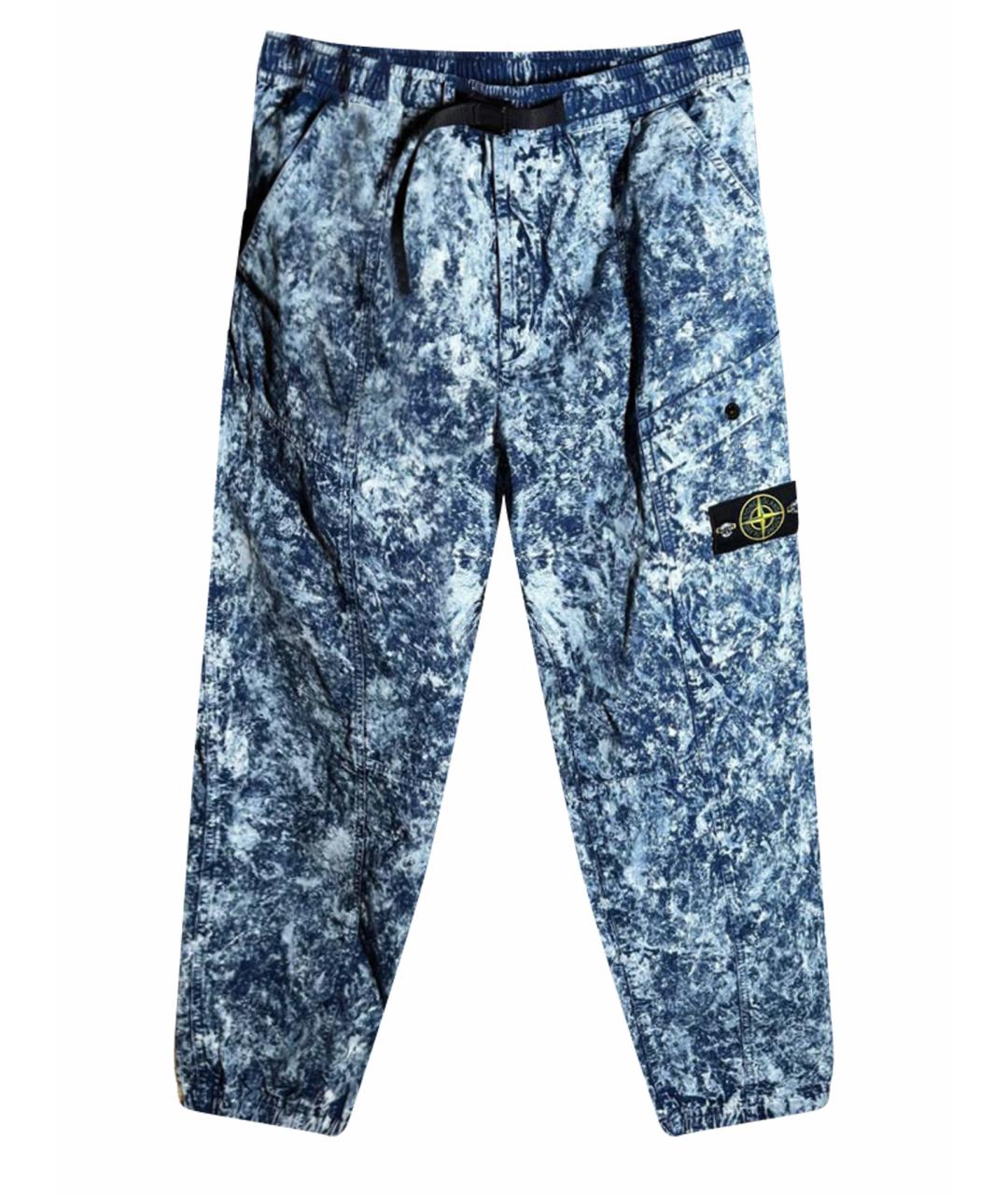 STONE ISLAND Мульти хлопковые повседневные брюки, фото 1