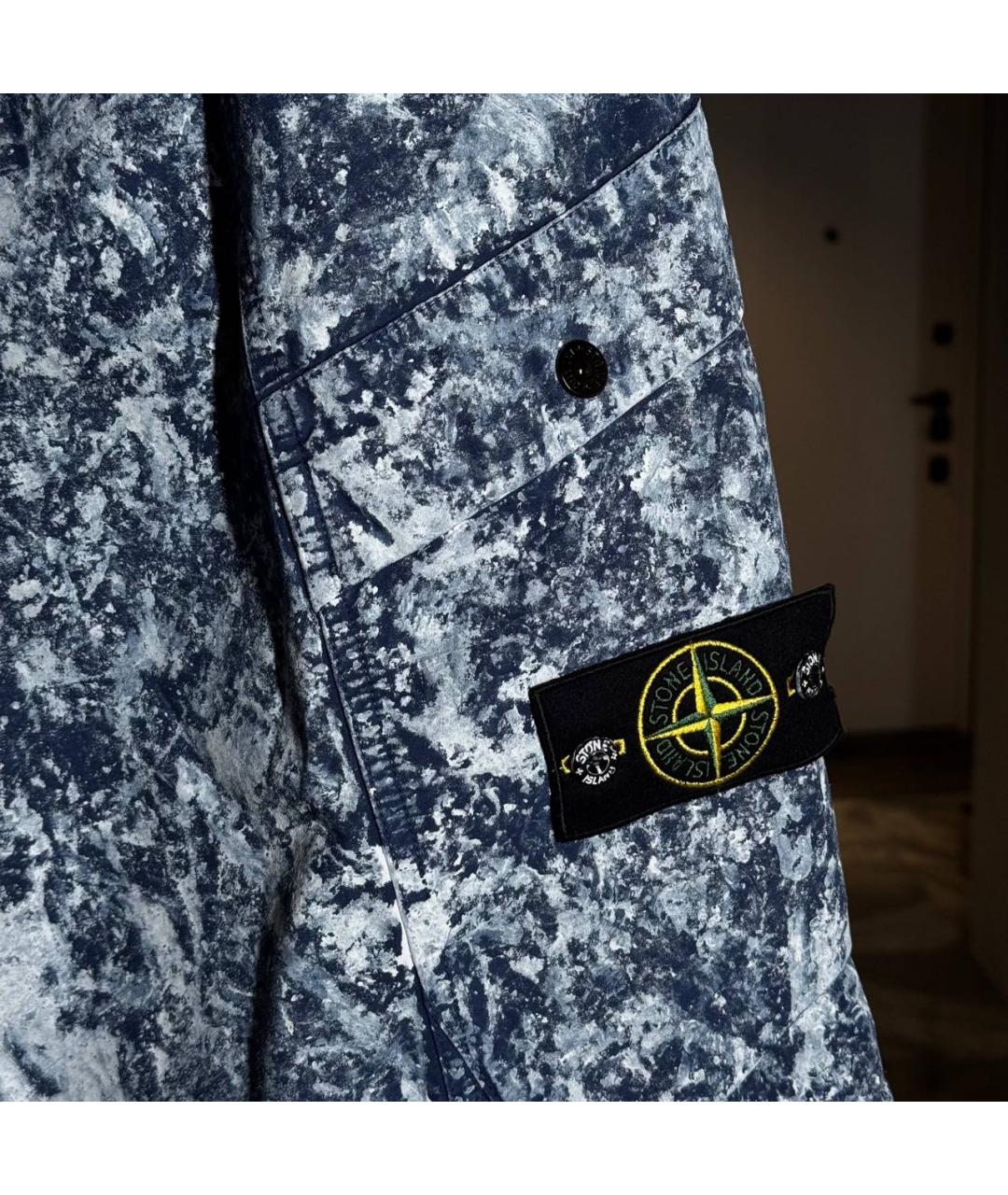 STONE ISLAND Мульти хлопковые повседневные брюки, фото 4