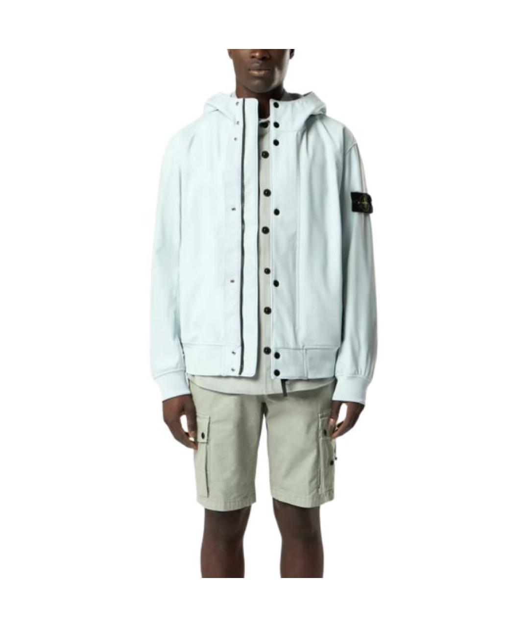 STONE ISLAND Голубая куртка, фото 3