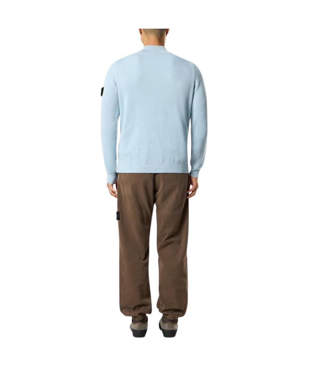 STONE ISLAND Голубой джемпер / свитер, фото 4