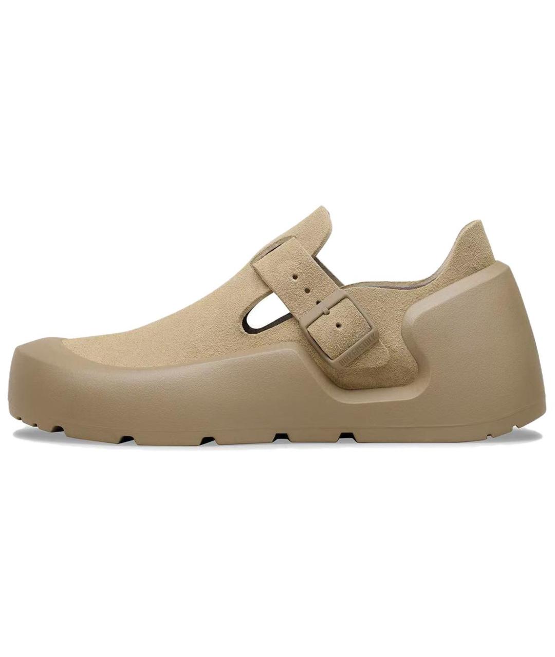 BIRKENSTOCK Бежевые кожаные кроссовки, фото 5