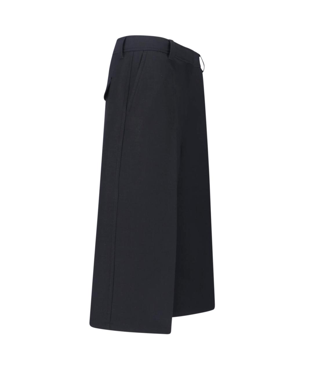 FILIPPA K Черные полиэстеровые прямые брюки, фото 3