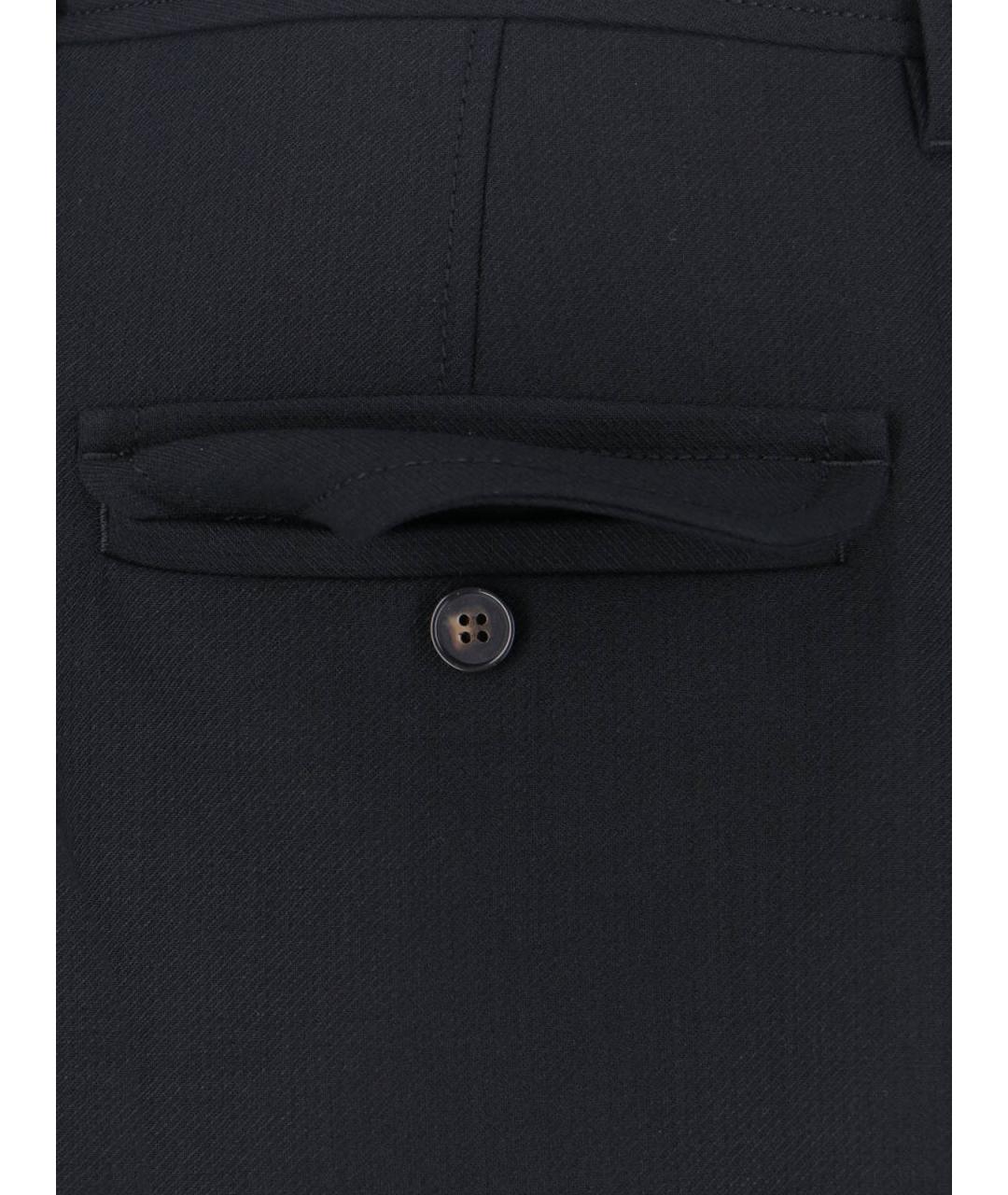 FILIPPA K Черные полиэстеровые прямые брюки, фото 4