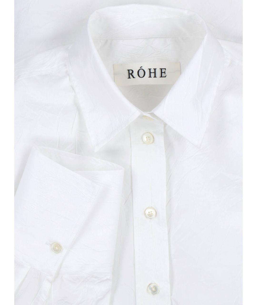 ROHE Белая хлопковая рубашка, фото 3