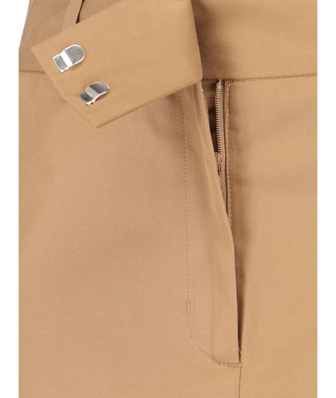 FILIPPA K Бежевая хлопковая юбка миди, фото 5