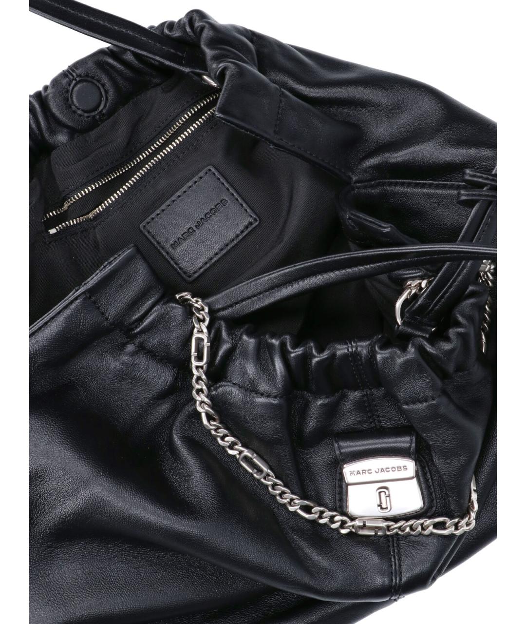 MARC JACOBS Черная кожаная сумка через плечо, фото 4