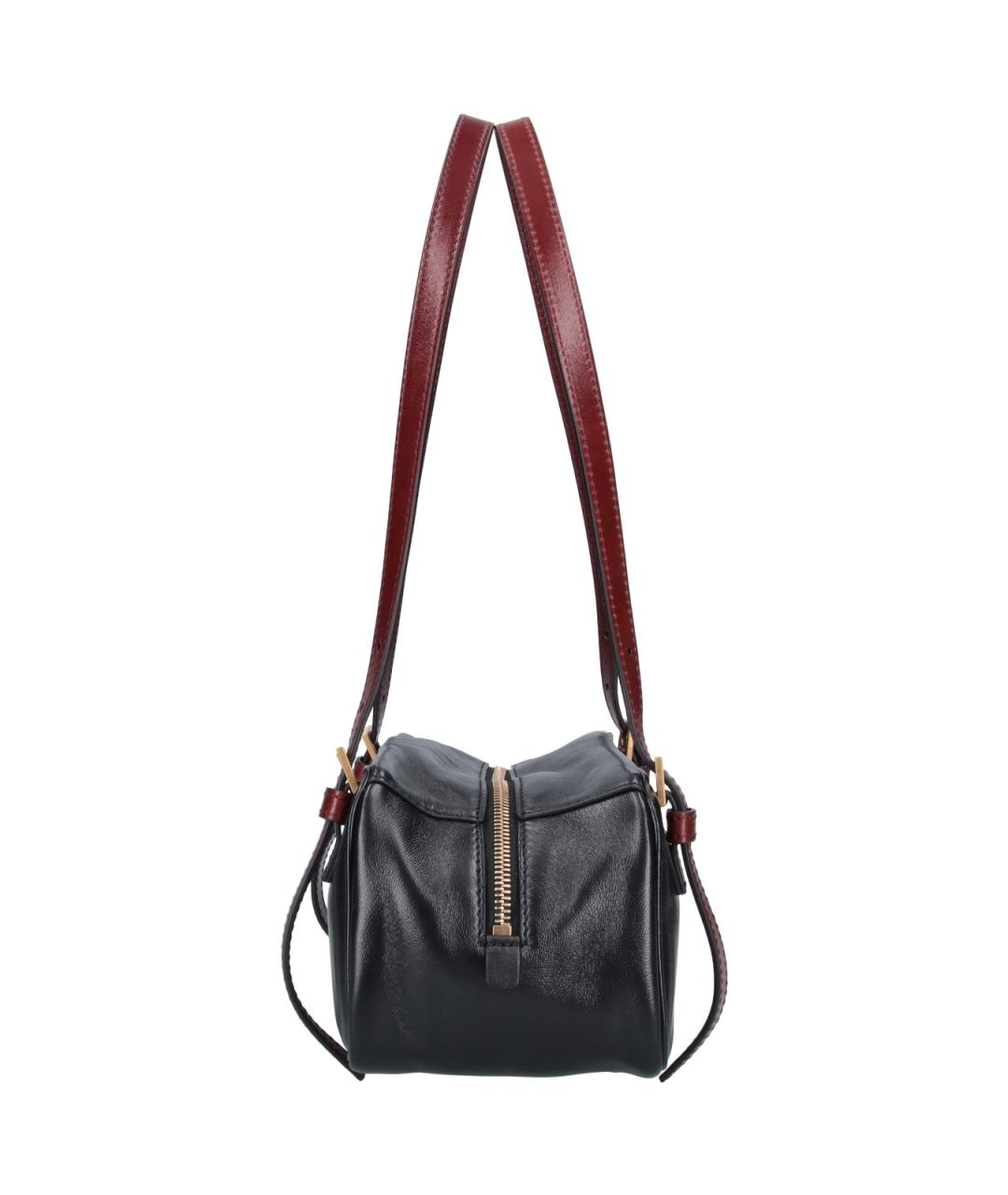 VERSACE Черная кожаная сумка тоут, фото 5