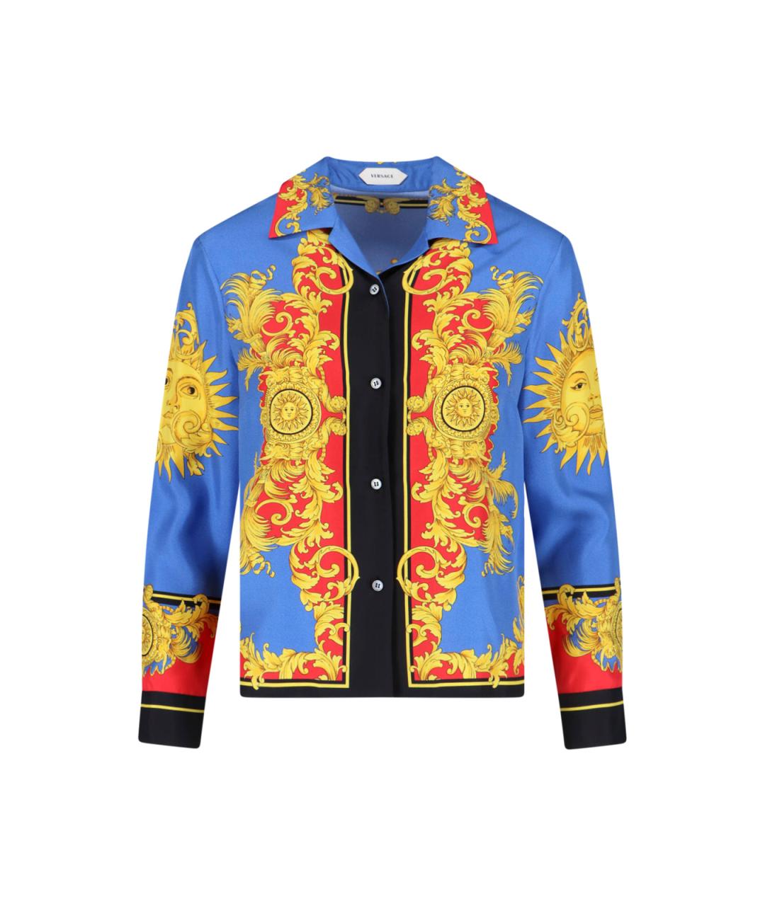 VERSACE Мульти шелковая рубашка, фото 1