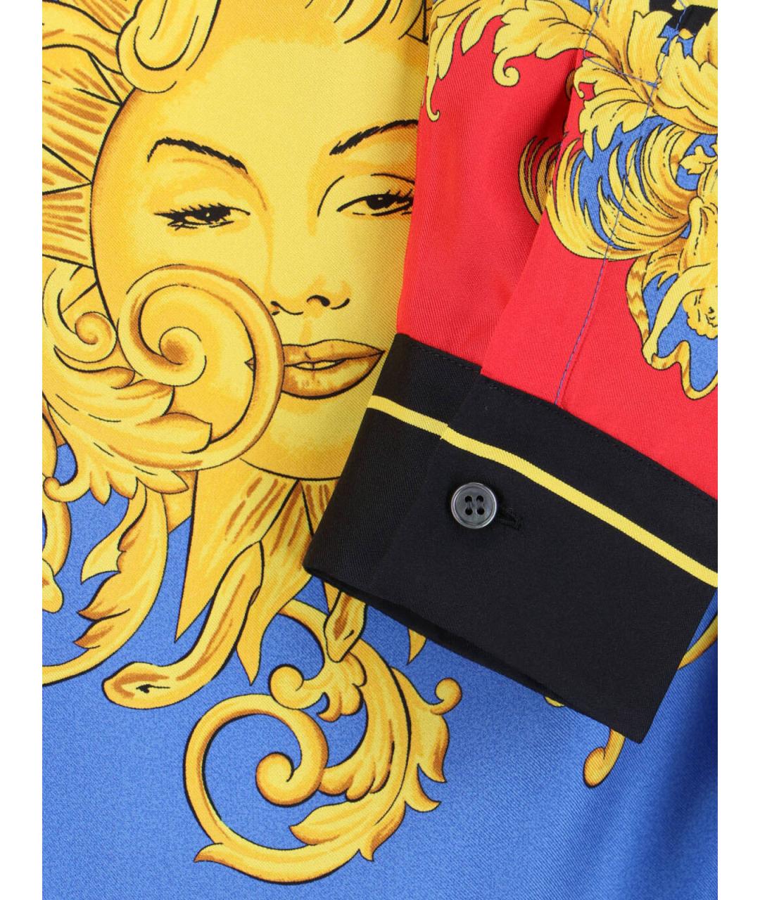 VERSACE Мульти шелковая рубашка, фото 5