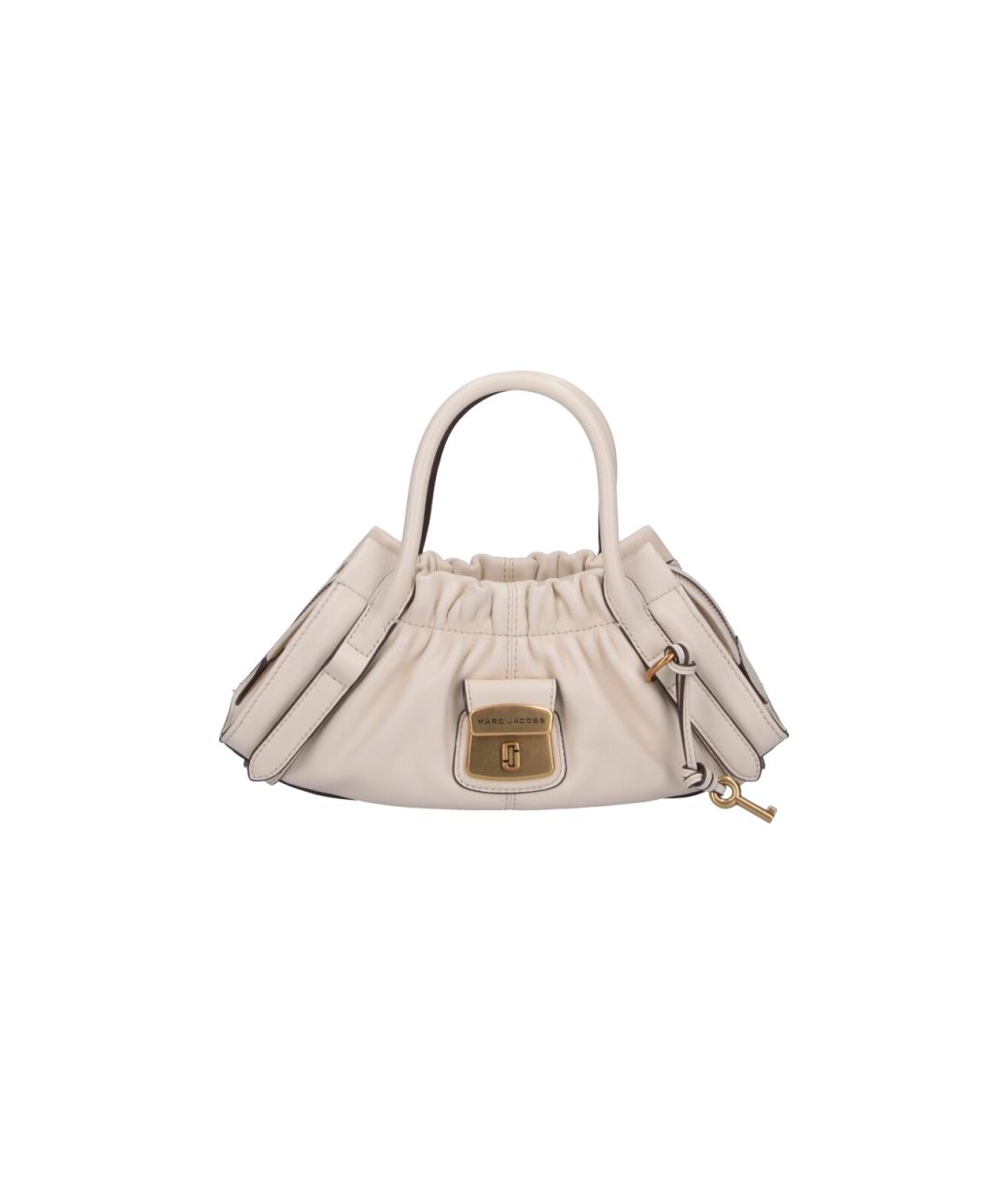MARC JACOBS Белая кожаная сумка с короткими ручками, фото 1