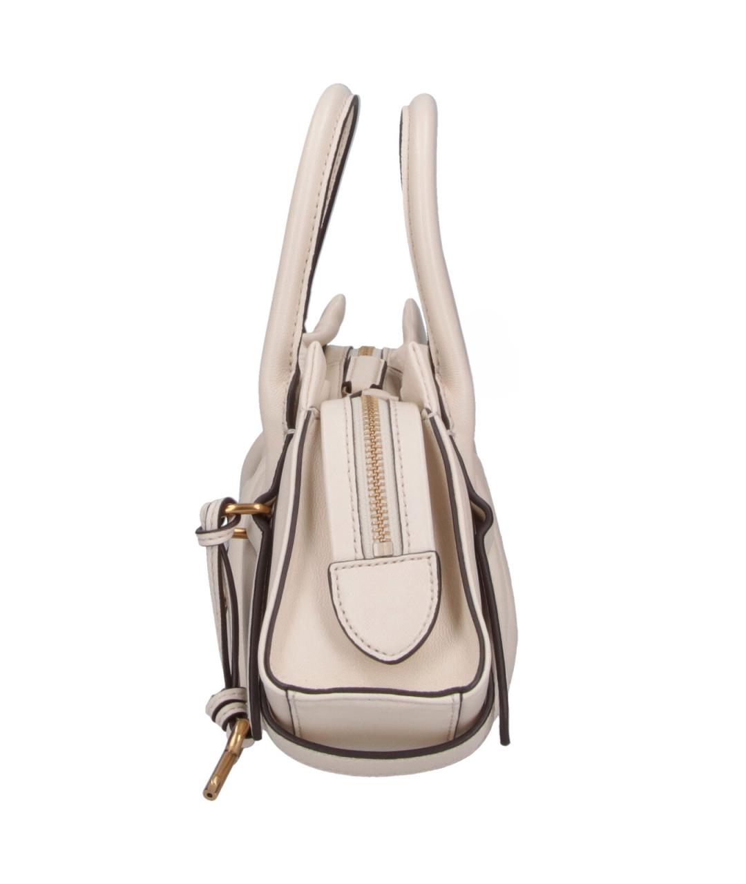 MARC JACOBS Белая кожаная сумка с короткими ручками, фото 5