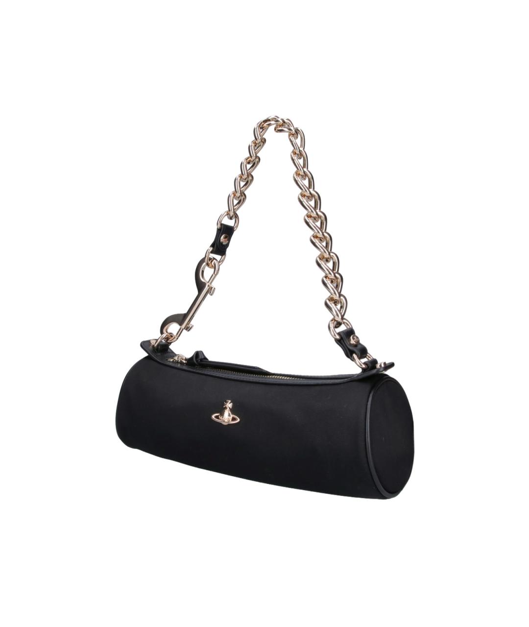 VIVIENNE WESTWOOD Черная тканевая сумка через плечо, фото 2