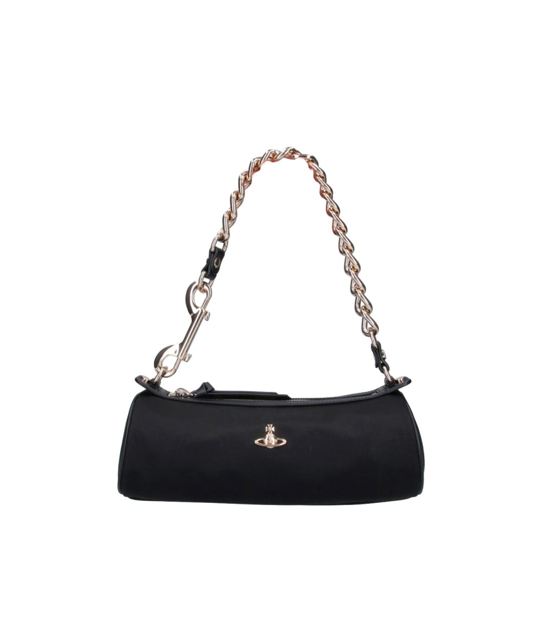 VIVIENNE WESTWOOD Черная тканевая сумка через плечо, фото 1