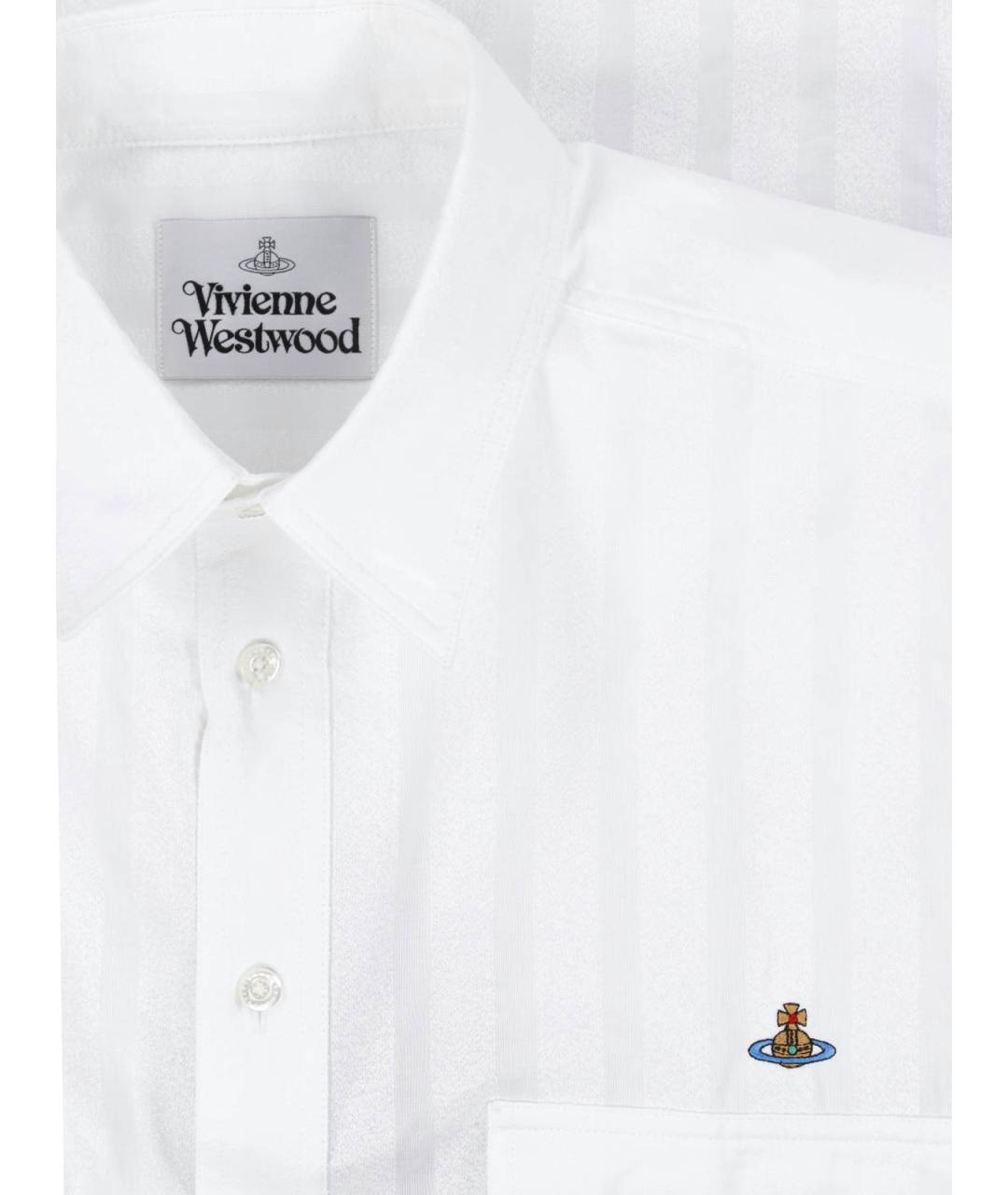 VIVIENNE WESTWOOD Белая хлопковая кэжуал рубашка, фото 3