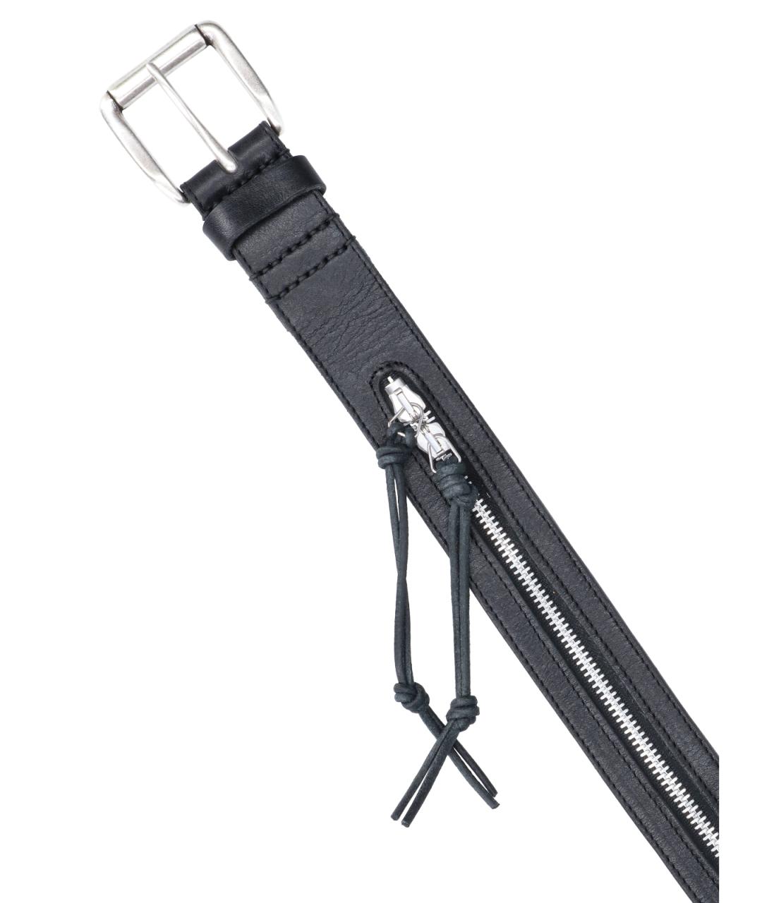 OUR LEGACY Черный кожаный ремень, фото 3