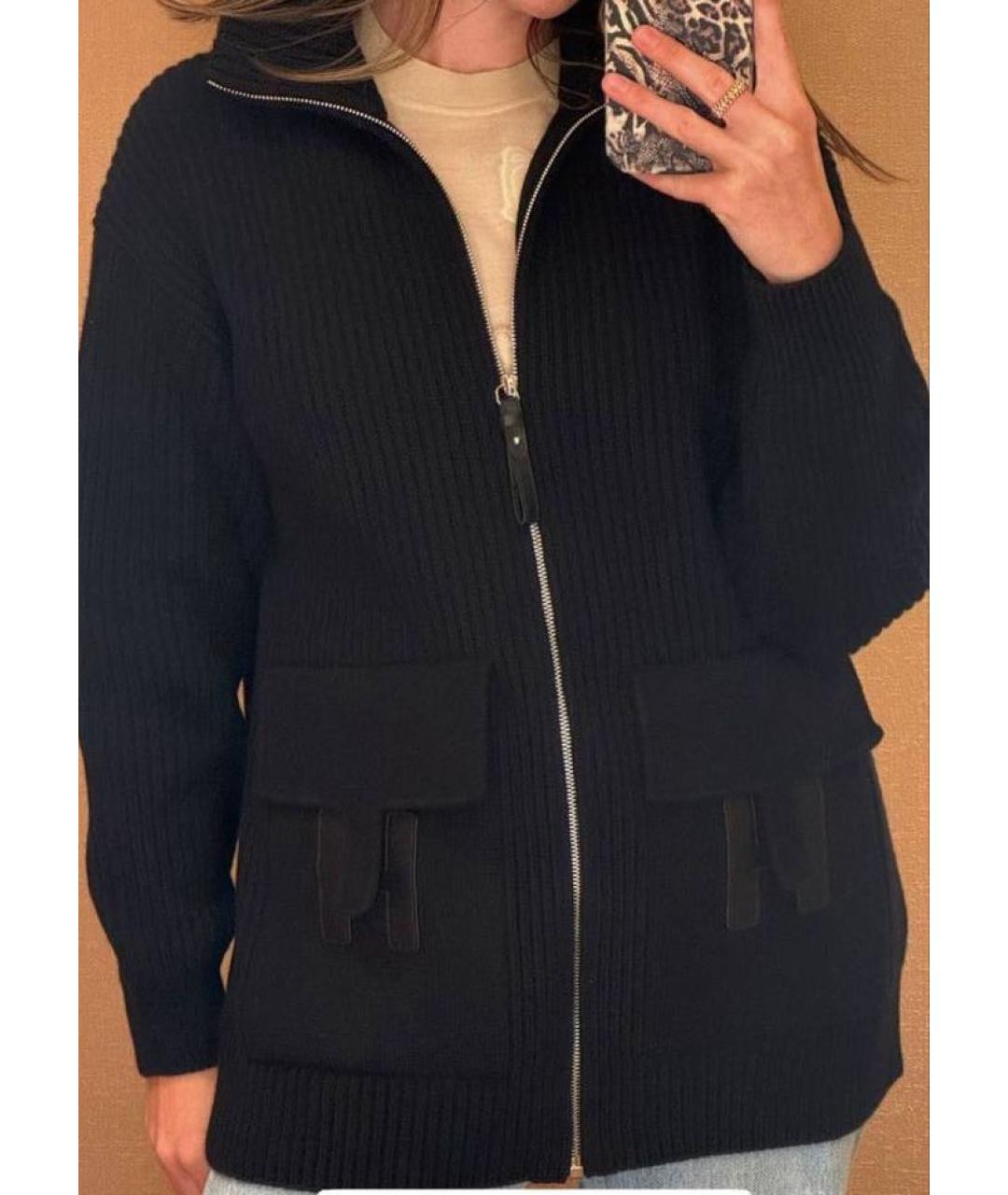 HERMES Черный кардиган, фото 6