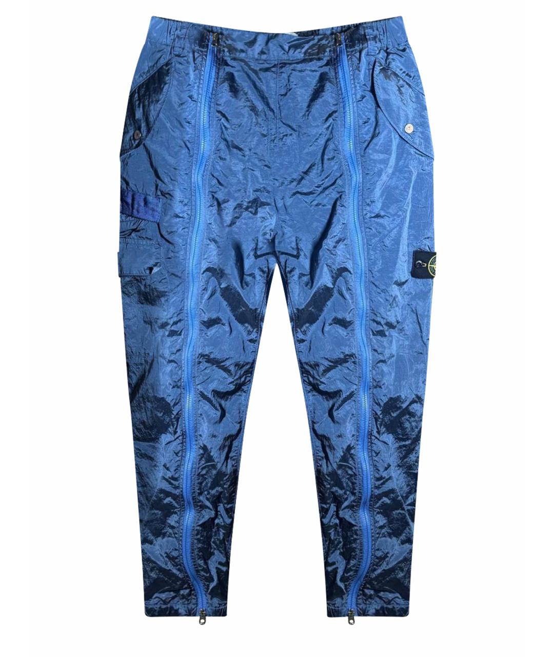 STONE ISLAND Синие повседневные брюки, фото 6