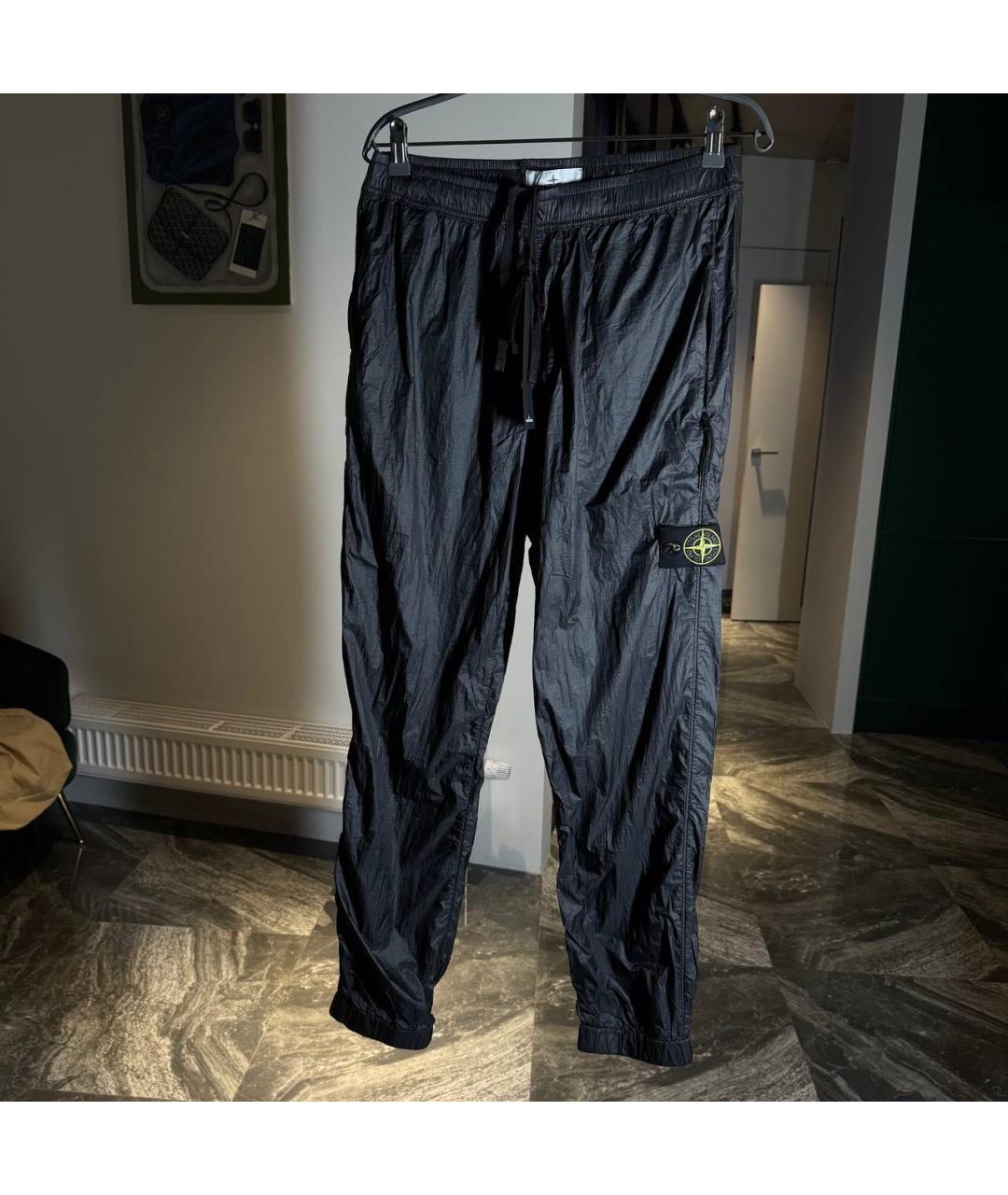 STONE ISLAND Черные повседневные брюки, фото 5