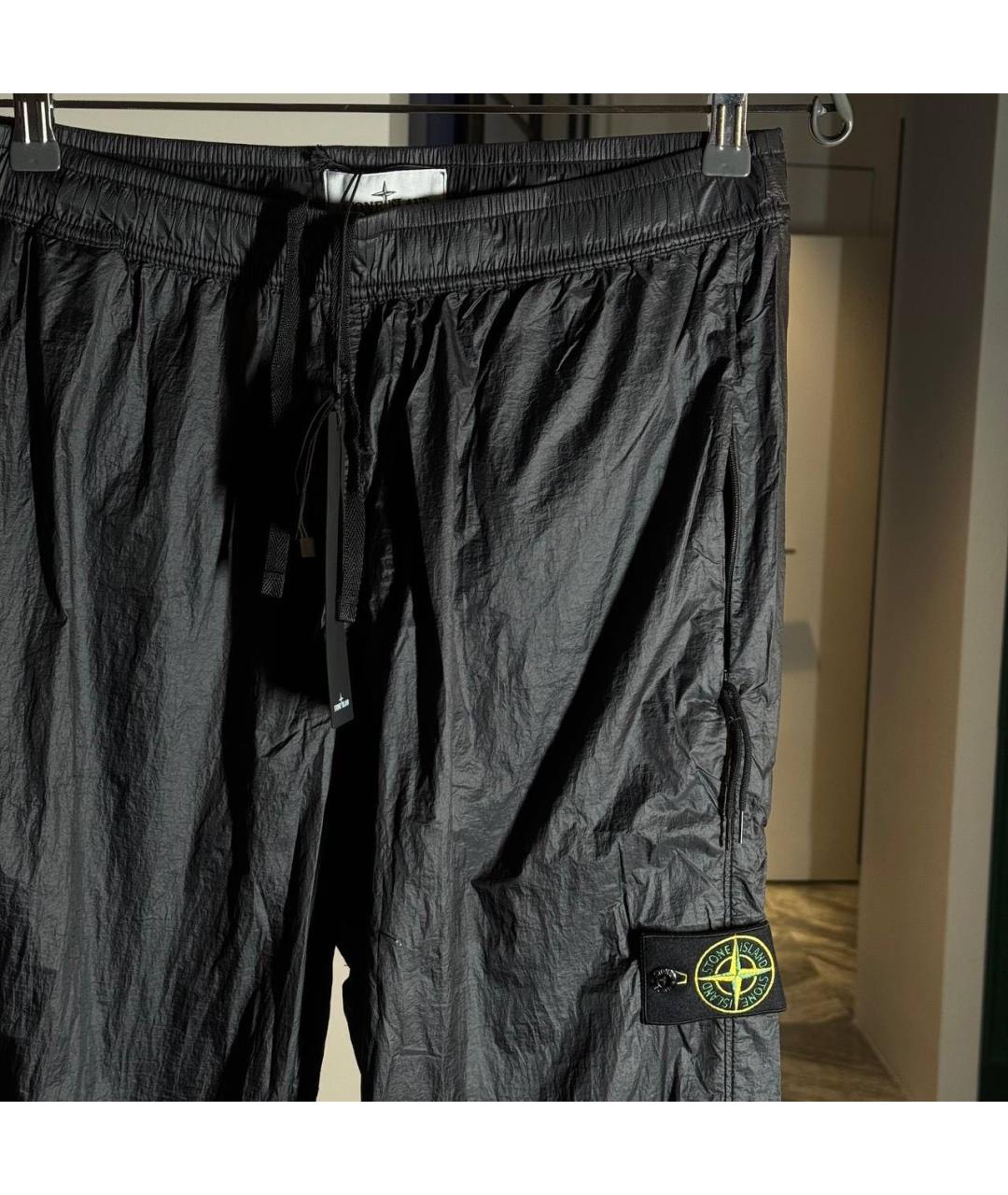 STONE ISLAND Черные повседневные брюки, фото 2