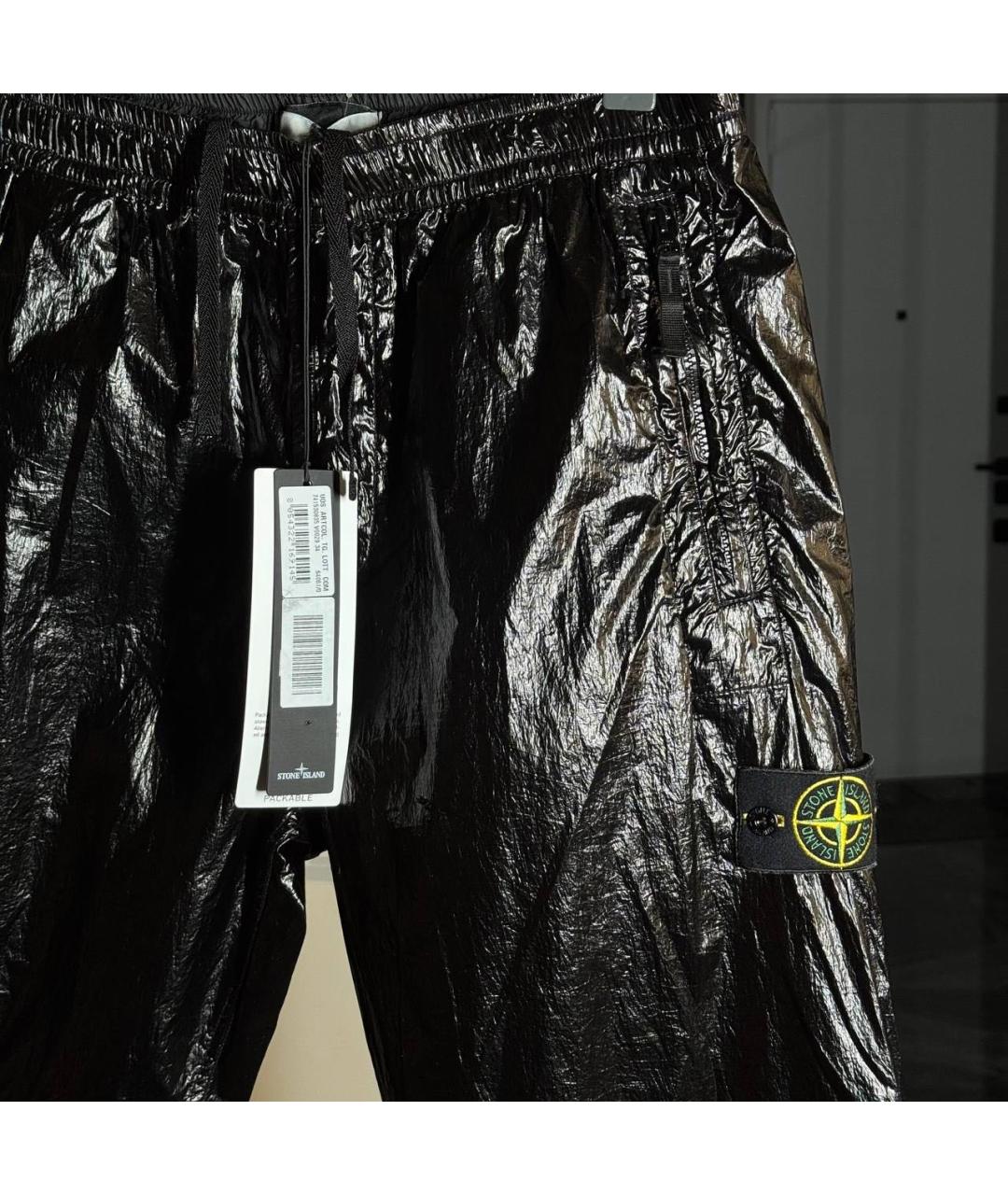 STONE ISLAND Черные повседневные брюки, фото 3