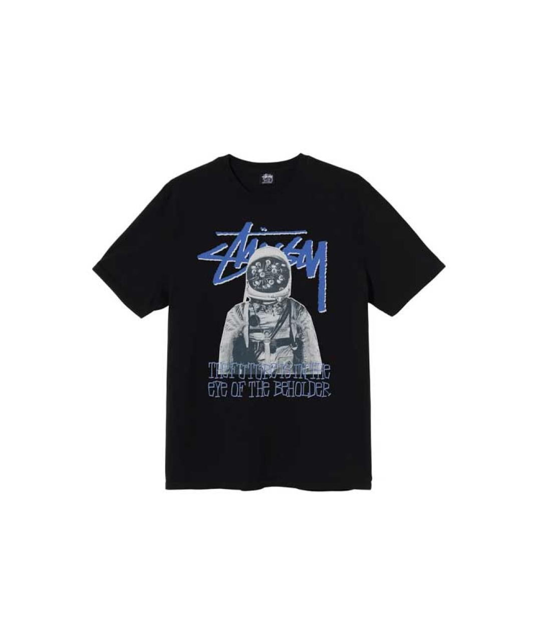 STUSSY Черная футболка, фото 1