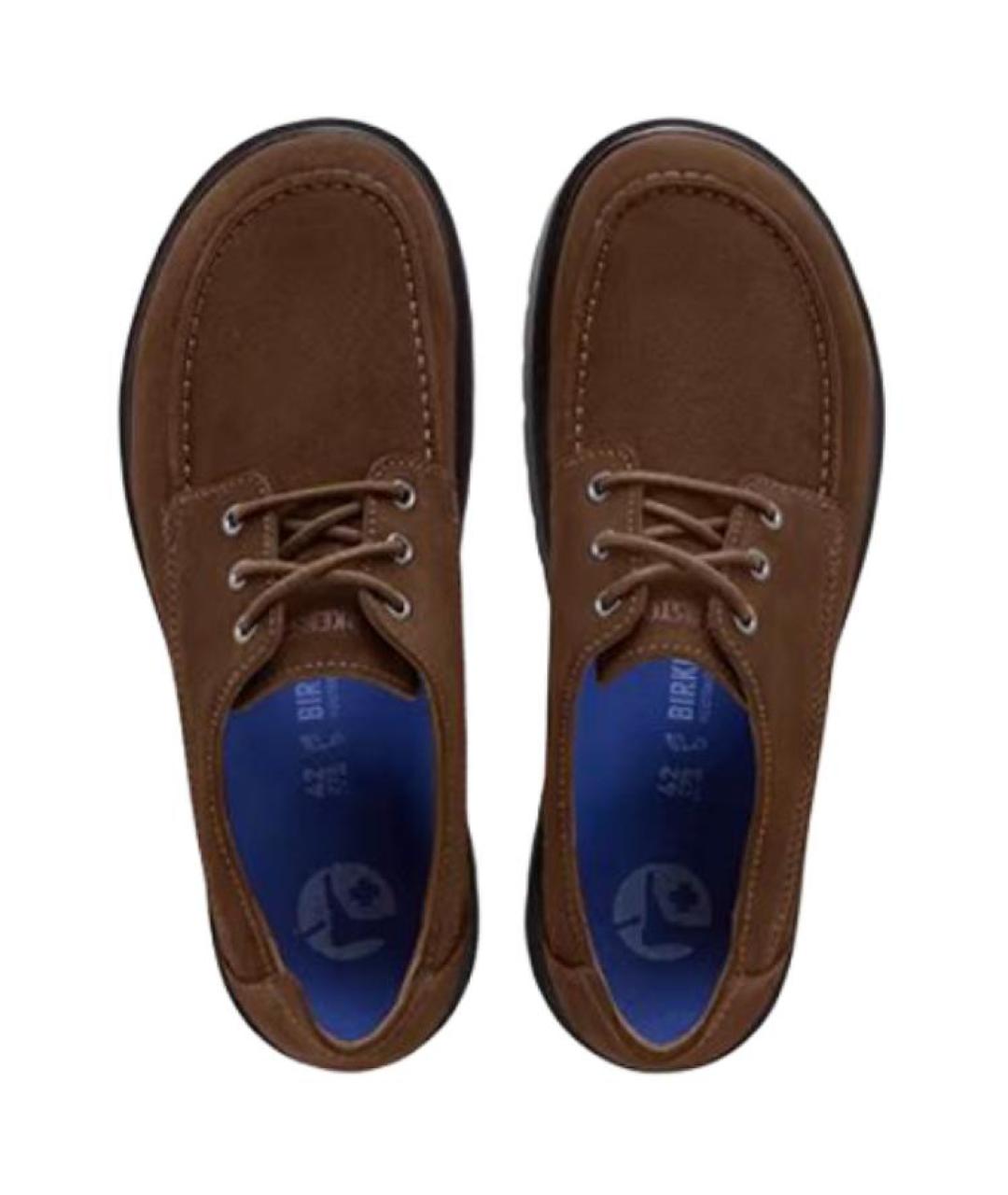 BIRKENSTOCK Коричневые замшевые туфли, фото 4