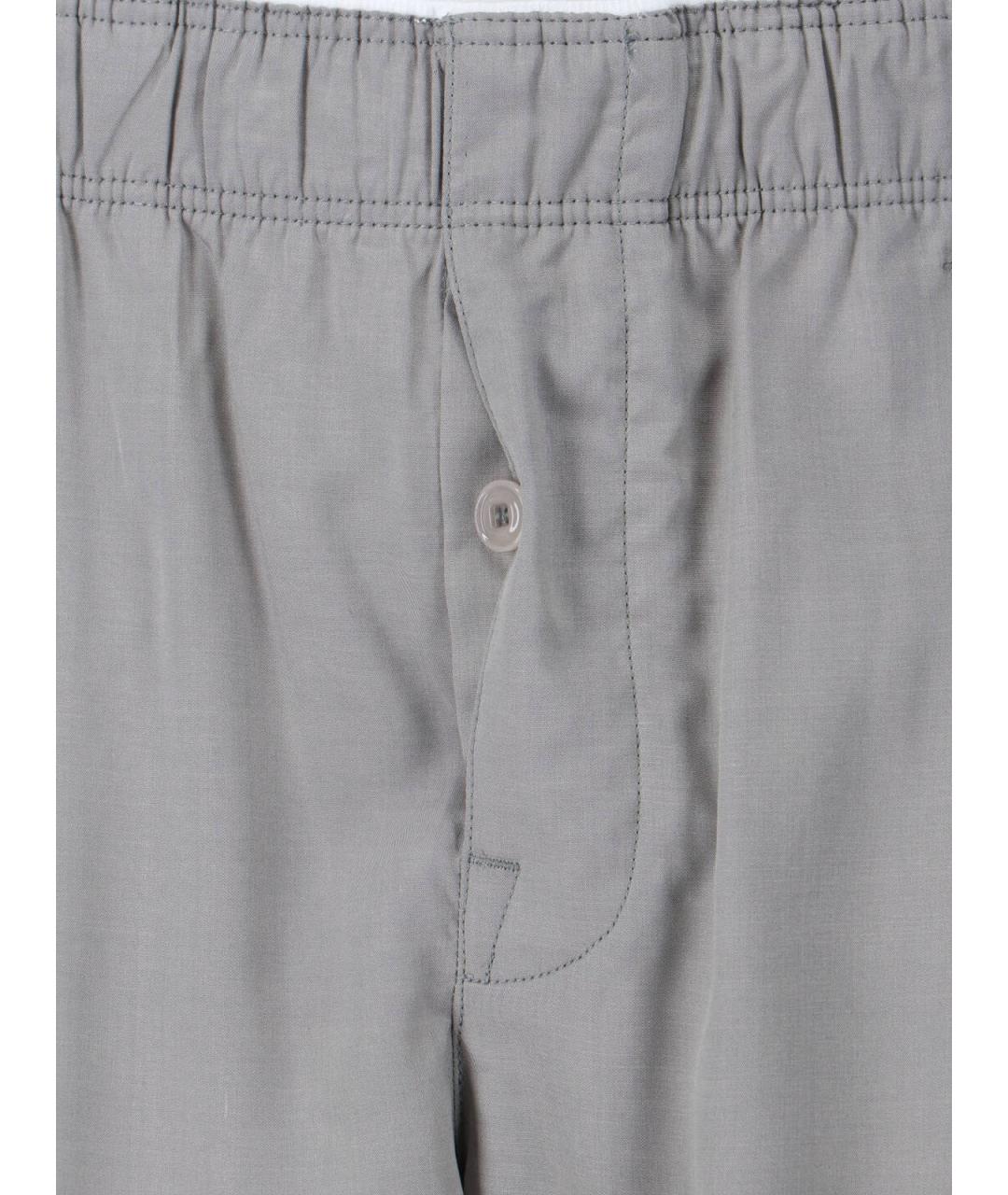 OUR LEGACY Серые вискозные повседневные брюки, фото 4