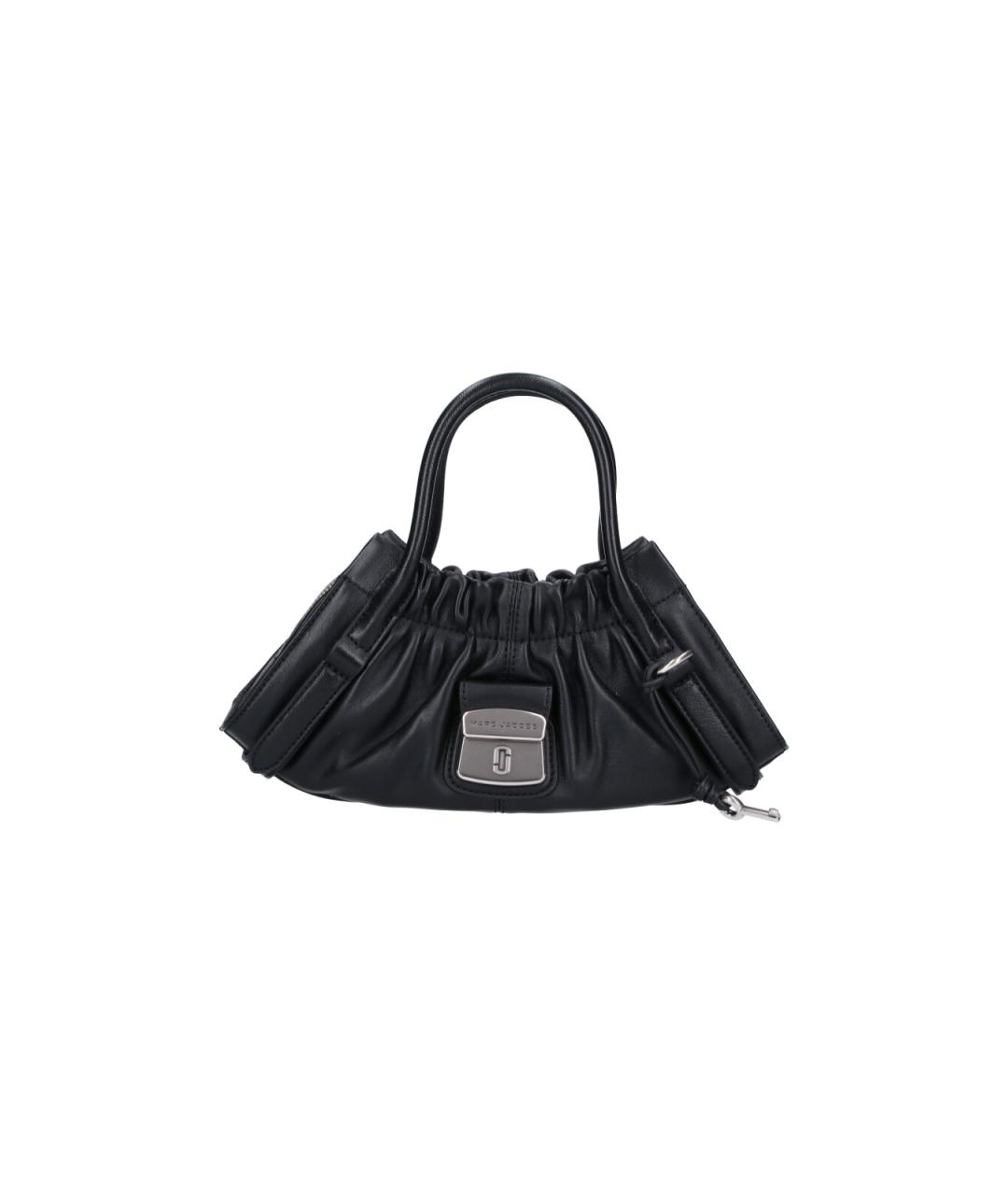 MARC JACOBS Черная кожаная сумка с короткими ручками, фото 1