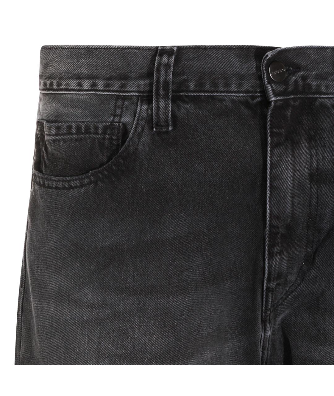 CARHARTT WIP Черные хлопковые прямые джинсы, фото 3