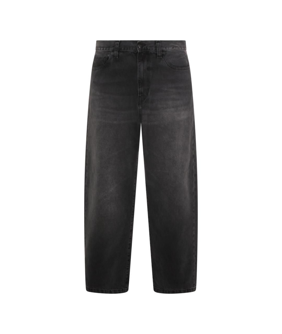 CARHARTT WIP Черные хлопковые прямые джинсы, фото 1