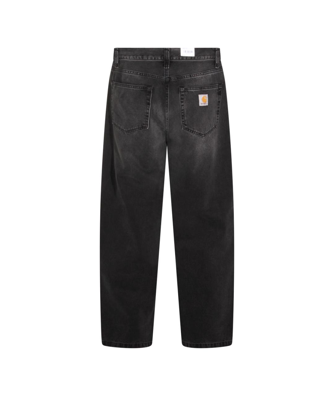 CARHARTT WIP Черные хлопковые прямые джинсы, фото 2
