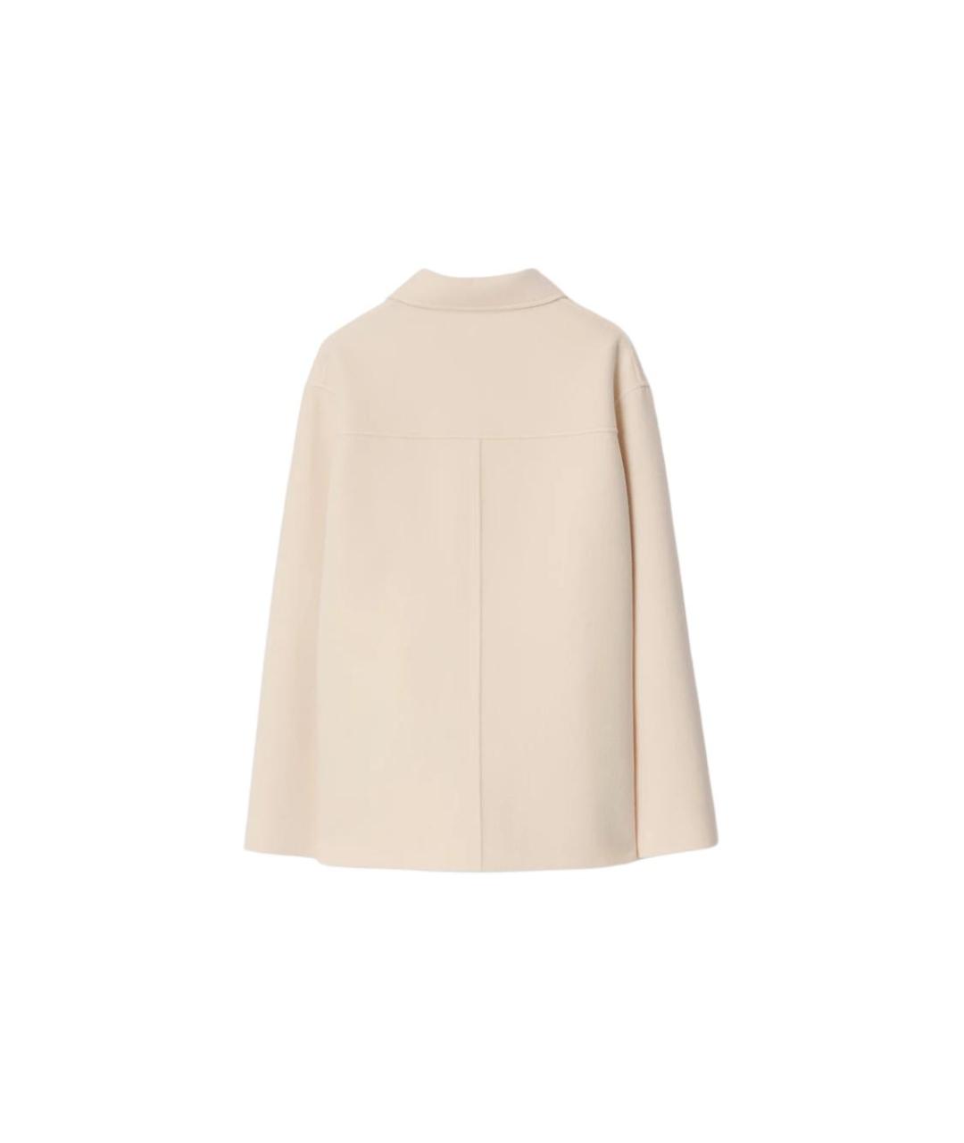 BURBERRY Белая шерстяная куртка, фото 2